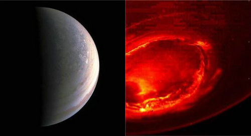 NASA曝光土星两极照片 美轮美奂让人震撼