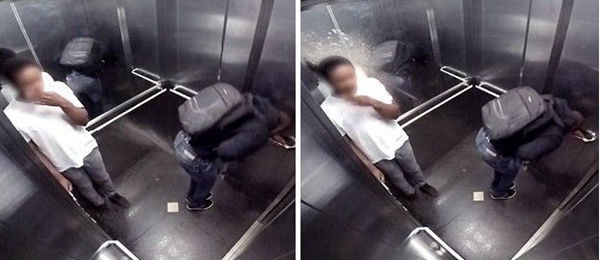 恶作剧 男子电梯用“假屎”喷射乘客 吓尿众人